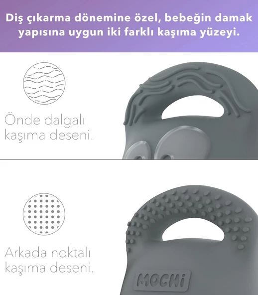 Mochi Diş Kaşıyıcı Gri - 3