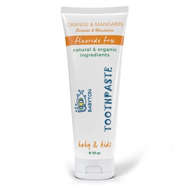 Babyton Organik Doğal Portakal & Mandalina Aromalı Diş Macunu 50 Gr - 2