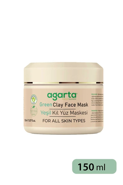 Agarta Yeşil Kil Yüz Maskesi 150 ml - 4