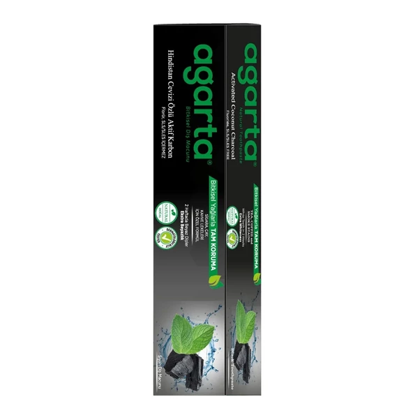 Agarta Hindistan Cevizi Özlü Aktif Karbon Diş Macunu 100ml - 3