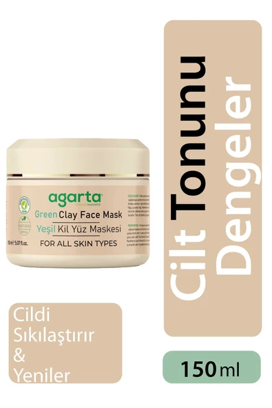 Agarta Yeşil Kil Yüz Maskesi 150 ml - 2