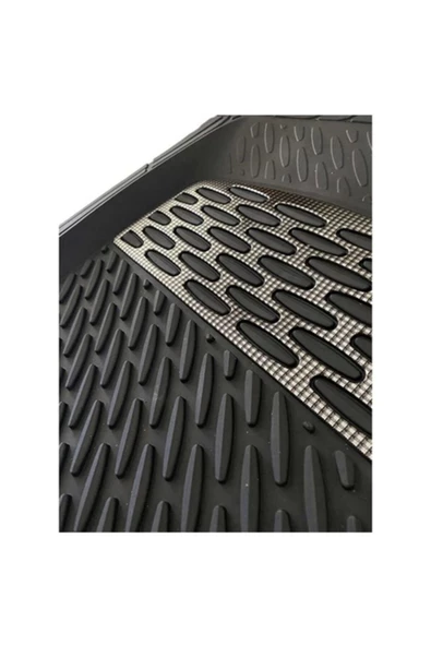 Mercedes S500 W220 1999-2006 Uyumlu Ekstra Kanallı Havuzlu Paspas Seti Krom Gümüş 4D - Resim 4