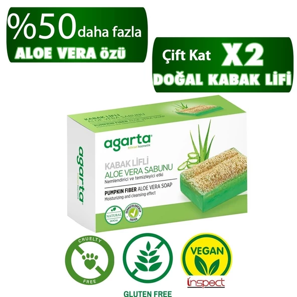 Agarta Kabak Lifli Aloe Vera Sabunu 125 Gr - 2