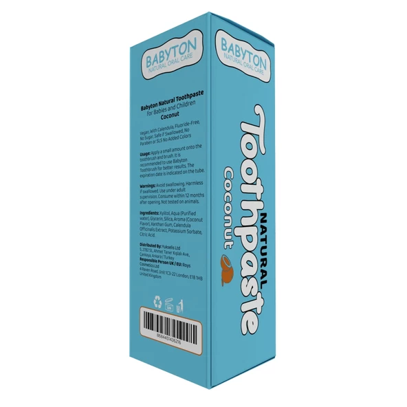 Babyton Organik Doğal Hindistan Cevizi Aromalı Diş Macunu 50 Gr - 3