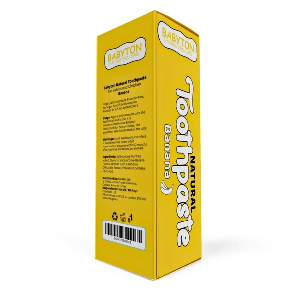 Babyton Organik Doğal Muz Aromalı Diş Macunu 50 Gr - 3