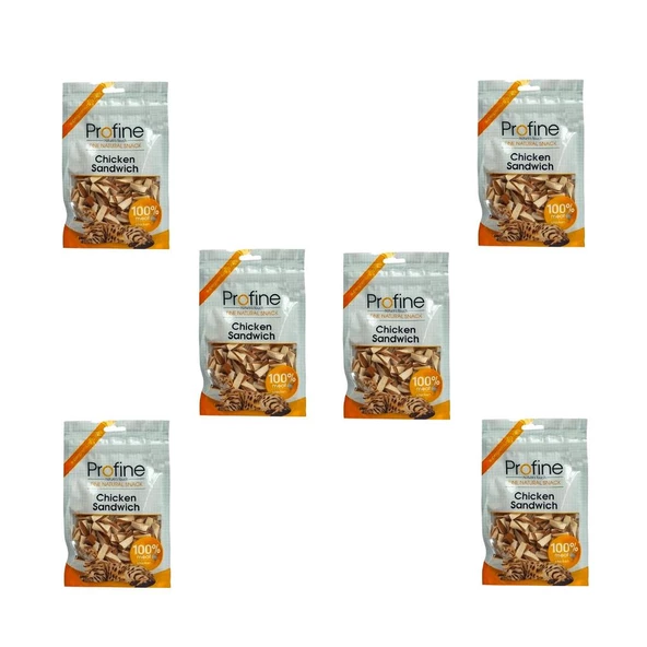 Profine 80Gr Tavuk Etli Snack Chicken Sandwich 6Adet Kedi Ödülü - 4