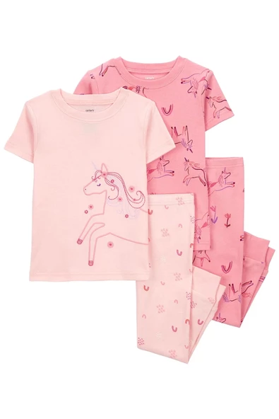 Carter's Kız Bebek Pijama Set 1Q514410 Karışık Renkli