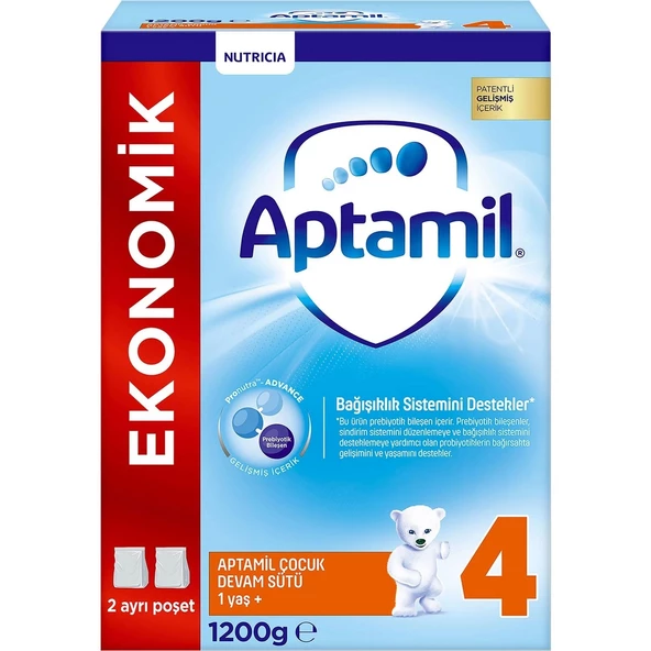 1 Yaş+ Aptamil Çocuk Devam Sütü Maması 1200 Gram