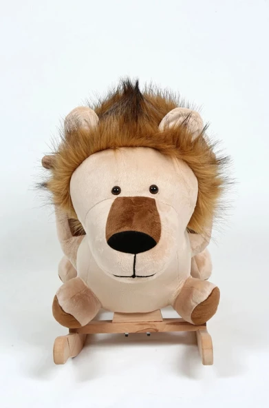 Safeline Bebe Peluş Ahşap Sallanır Oyuncak Aslan - 2