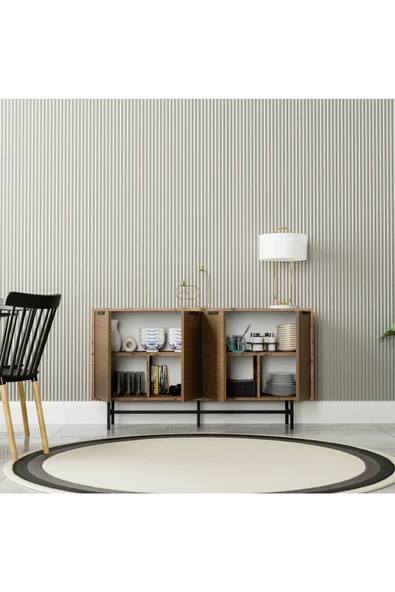 Mezza 4614 BLANCO 145 CM (METAL AYAKLI) MODERN KONSOL HAT KAPLAN - 5