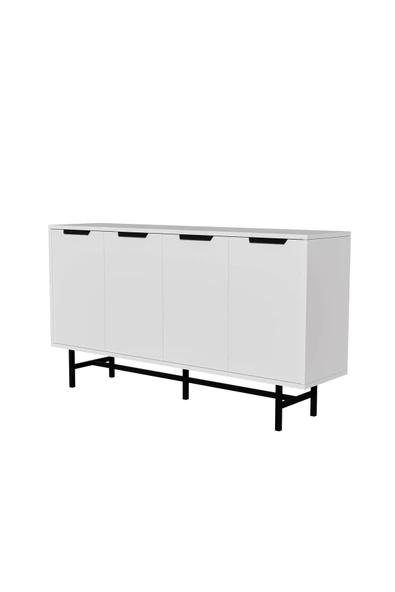 Mezza 4610 BLANCO 145 CM (METAL AYAKLI) KONSOL BEYAZ - 6