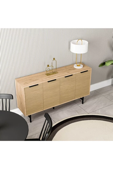 Mezza 4612 BLANCO 145 CM (METAL AYAKLI) KONSOL SEPET-YUNUS - 3