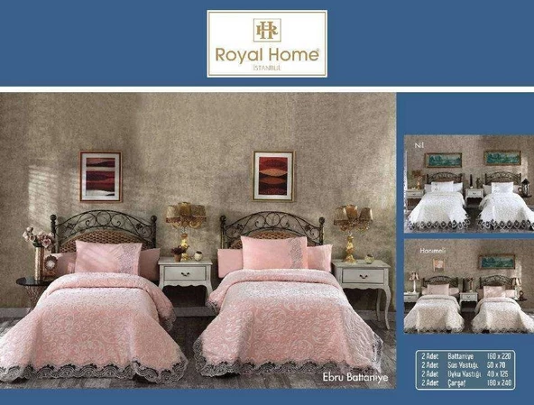 HANIMELİ VİZON FRANSIZ 8 PARÇA BATTANİYE SETİ ROYAL HOME