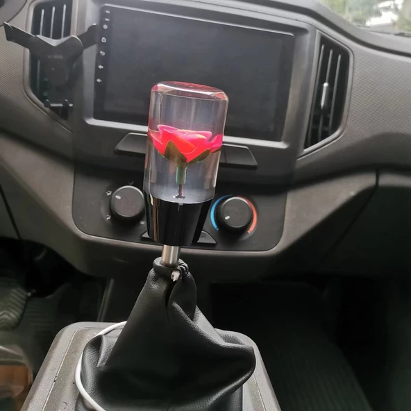 Vites topuzu kırmızı çiçek görünümlü 10 cm / ICVI219