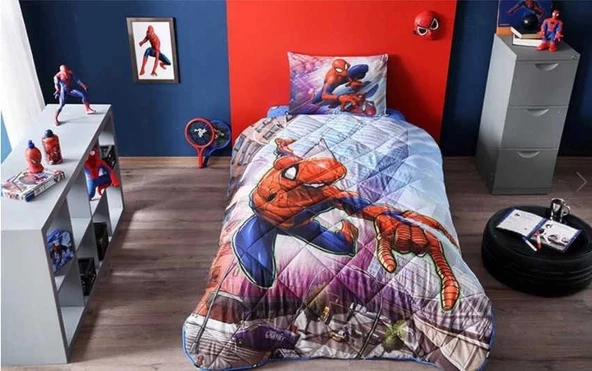 TAÇ SPİDERMAN LİSANSLI YORGAN SETİ