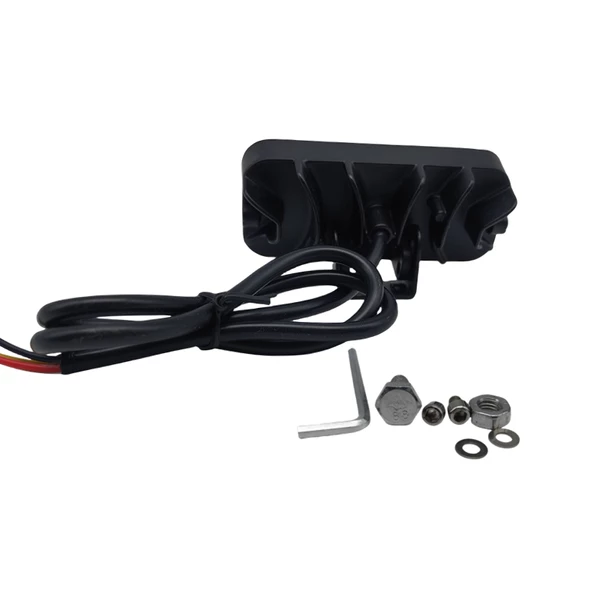 Space Offroad sis lambası 2 x4 x 9,5cm beyaz-sarı gündüz ledi kırmızı / LASS383 - Resim 2