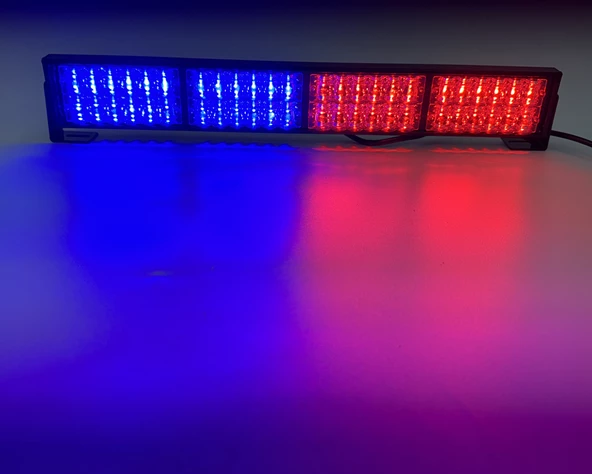 46cm kırmızı-mavi 21 fonksiyonlu çakar lamba 12-30v / LAPA204-1 - Resim 2