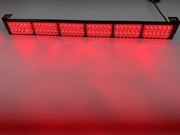 çakar lamba 21 fonksiyonlu 68cm kırmızı-kırmızı 12-30v / LAPA206 - Resim 2