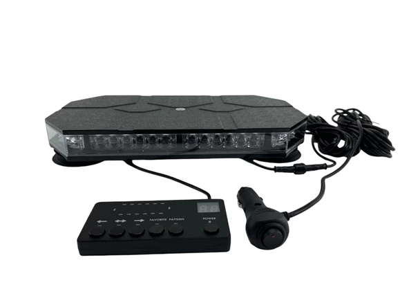 38 fonksiyonlu tepe lambası kırmızı-mavi-beyaz 12-24v / LAIK539 - Resim 4