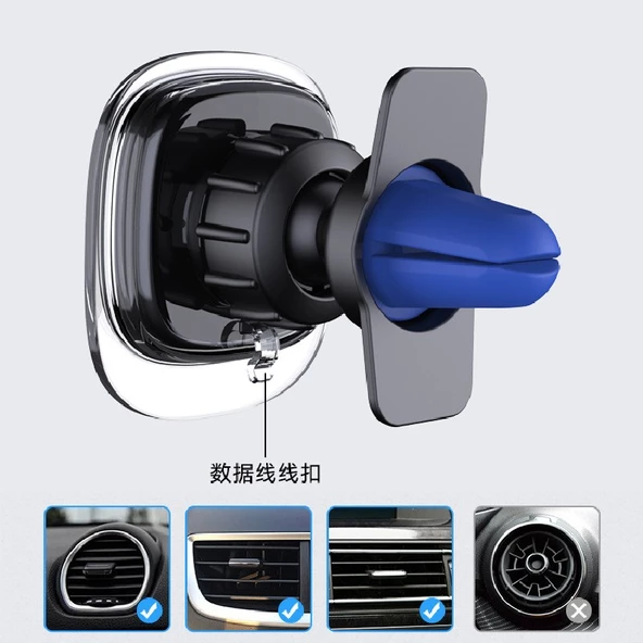 Mıknatıslı telefon tutacağı kalorifer geçmeli/ SYTE198 - Resim 4