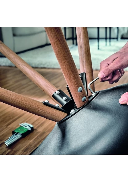 Bosch Top Başlı Uzun Alyan Anahtar Takımı 9 Parça - 1600A02BX9 - 3