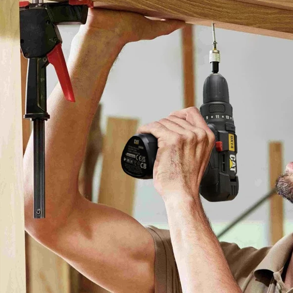 Cat Dx14.2 12Volt/2.0Ah Li-İon Çift Akülü Profesyonel Şarjlı Matkap - 6