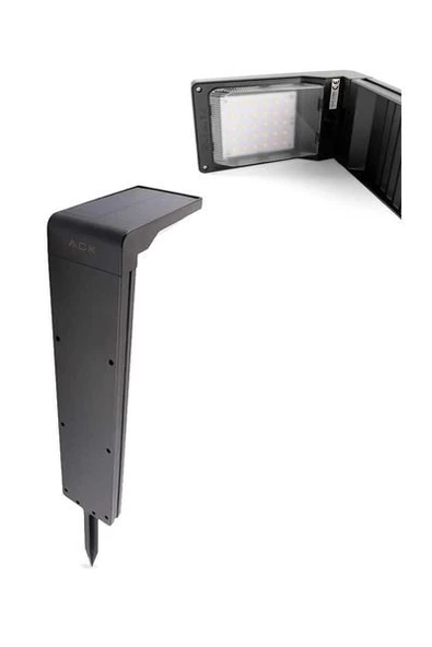 Ack AG60-03801 8Watt Kazıklı Solar Bahçe Armatürü Günışığı - 1
