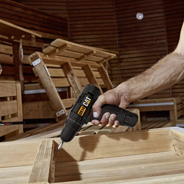 Cat Dx14.2 12Volt/2.0Ah Li-İon Çift Akülü Profesyonel Şarjlı Matkap - 9