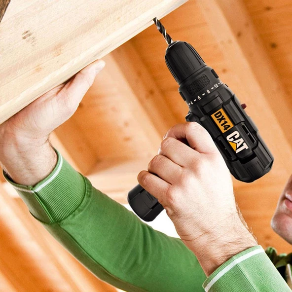 Cat Dx14.2 12Volt/2.0Ah Li-İon Çift Akülü Profesyonel Şarjlı Matkap - 8