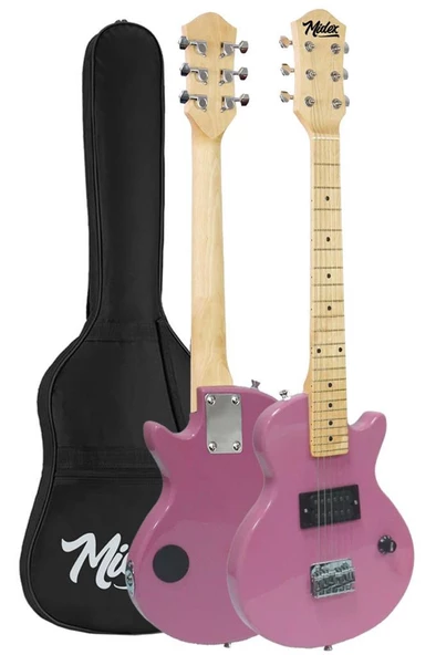 Midex CEG-34PK 5-8 Yaş Çocuklar İçin Amfili Full 1/2 34 İnç Elektro Gitar Seti Pembe - 2