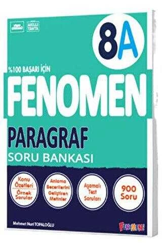 FENOMEN 8.SINIF PARAGRAF A SORU BANKASI