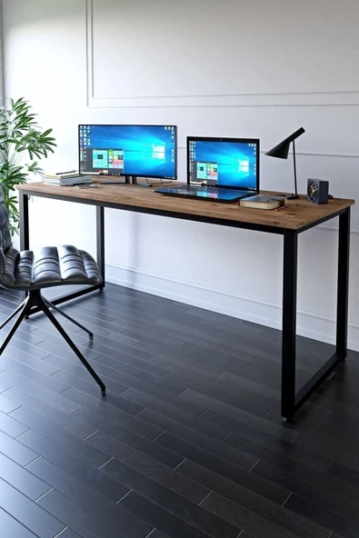 Ceramical Atlantik Çam Çalışma Masası Bilgisayar Masası Ofis Masası  60 X 160 cm
