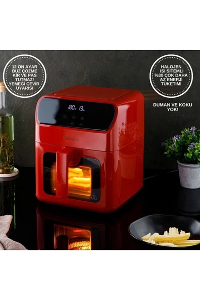 Robx Robwell AS28 Airfryer 6 lt Yağsız Fritöz - 4