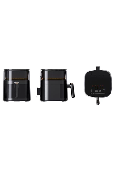Robwell Robx Rxo5 Son Teknoloji Otomatik Buhar Püskürtmeli Airfryer 10 Renkli Işıklı Menü - 6