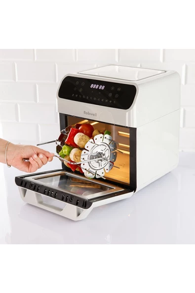 Robx Robwell As29 Airfryer 12 Lt Beyaz Yağsız Fritöz - 5