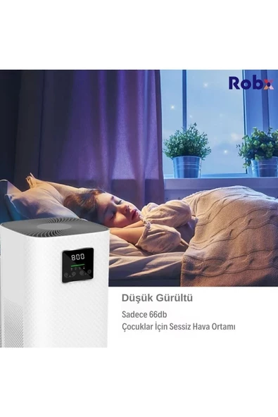 ROBX Ms24 Yeni Nesil Cadr400 42w Akıllı Wi-fi Dokunmatik Panel Hava Temizleyici - 2