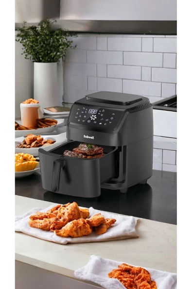 Robx Robwell As41 Airfryer 2İn1 7 Lt Yağsız Fritöz - 2