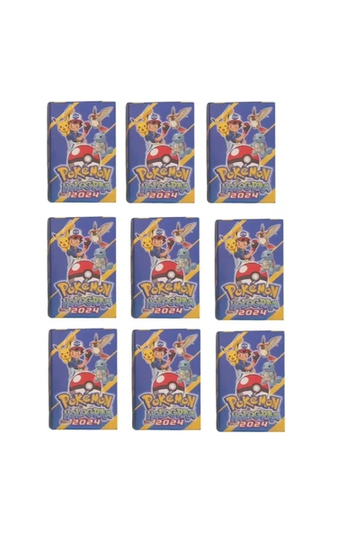 Pokemon 2024 Sürpriz Hologramlı Oyun Kartı 12 Paket İçinde Toplam 120 Adet Kart