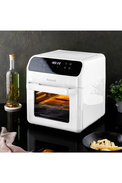 Robx Robwell As29 Airfryer 12 Lt Beyaz Yağsız Fritöz - 3