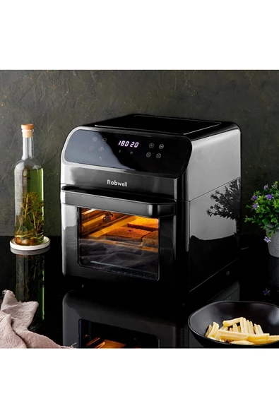 Robx Robwell As29 Airfryer 12 Lt Siyah Yağsız Fritöz - 4