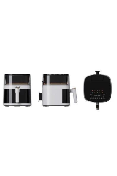 Robwell Robx RXO5 Son Teknoloji Otomatik Buhar Püskürtmeli Airfryer 10 renkli Işıklı menü - 6
