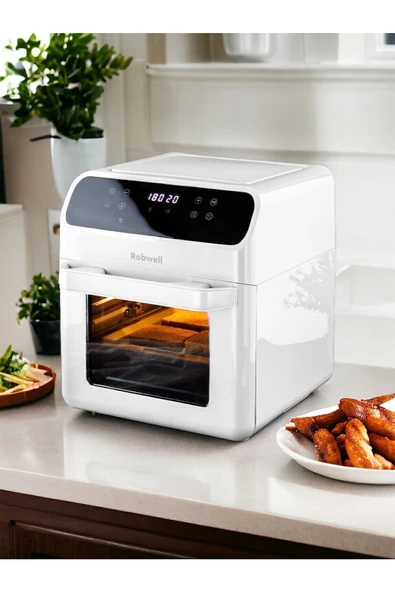 Robx Robwell As29 Airfryer 12 Lt Beyaz Yağsız Fritöz