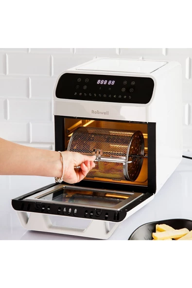 Robx Robwell As29 Airfryer 12 Lt Beyaz Yağsız Fritöz - 4