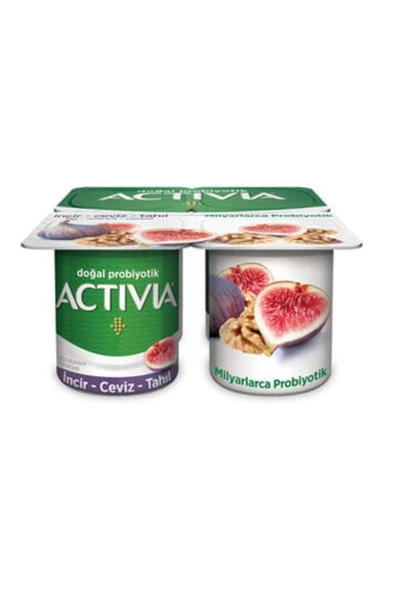 Activia Doğal Probiyotik İncir Ceviz Tahıl Yoğurt 4X100 gr 2 Adet