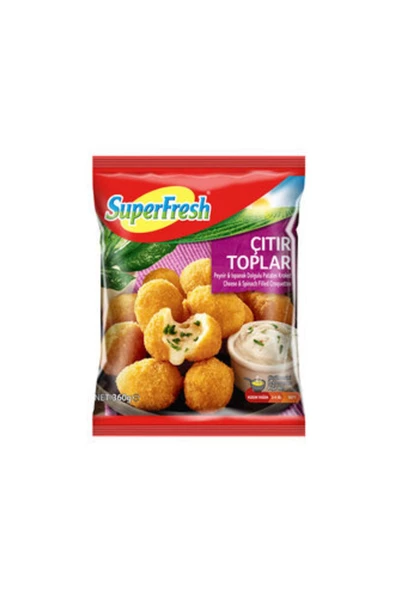 SuperFresh Ispanaklı&peynirli Çıtır Toplar 360 gr