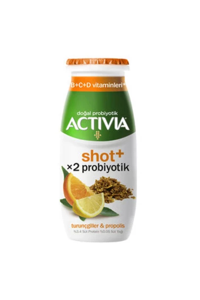 Activia Shot+ Turunçgiller ve Propolisli 80 Ml