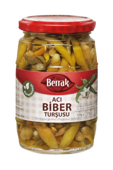 Berrak Acı Biber Turşusu 340 gr