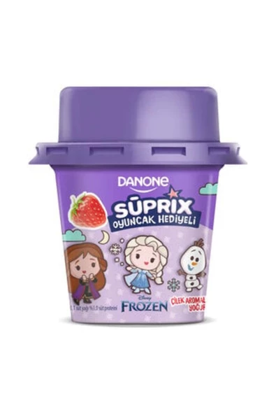 Danone Süprix Frozen Oyuncak Çilek Aromalı Yoğurt 90 Gr ( 2 ADET )