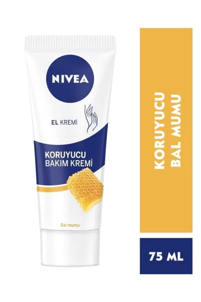 NIVEA Koruyucu Bakım El Kremi 75 ml - Bal Mumu Ve Gül Kokusu