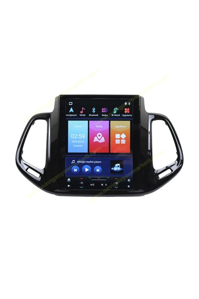 NAVMİNA JEEP Compas 2016-2021 Uyumlu 9.7 inç Tesla 4-32 GB Multimedya - 2
